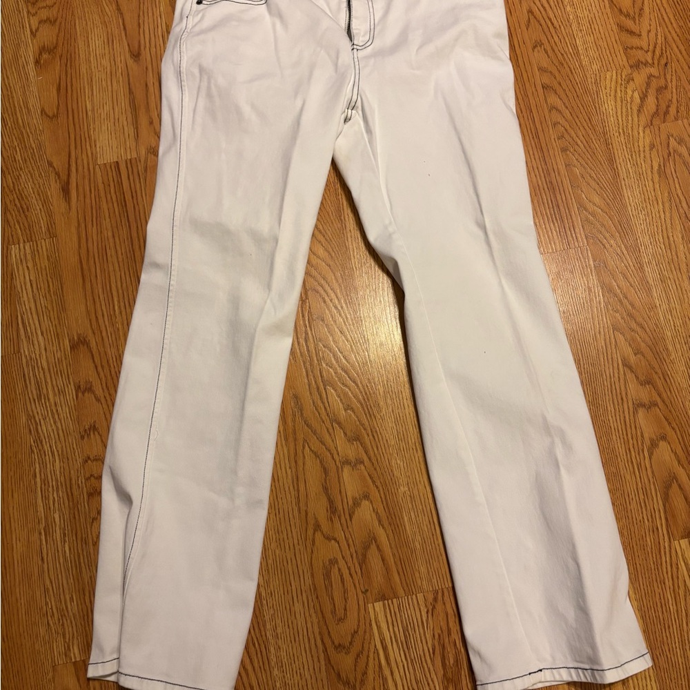 Nicole by Nicole Miller White Straight Leg Jeans